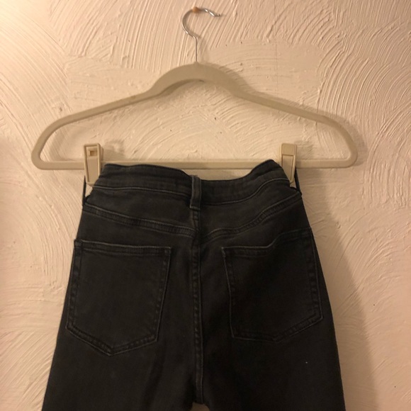 Free People Black Mid Rise Embroidered Jean - Picture 7 of 8